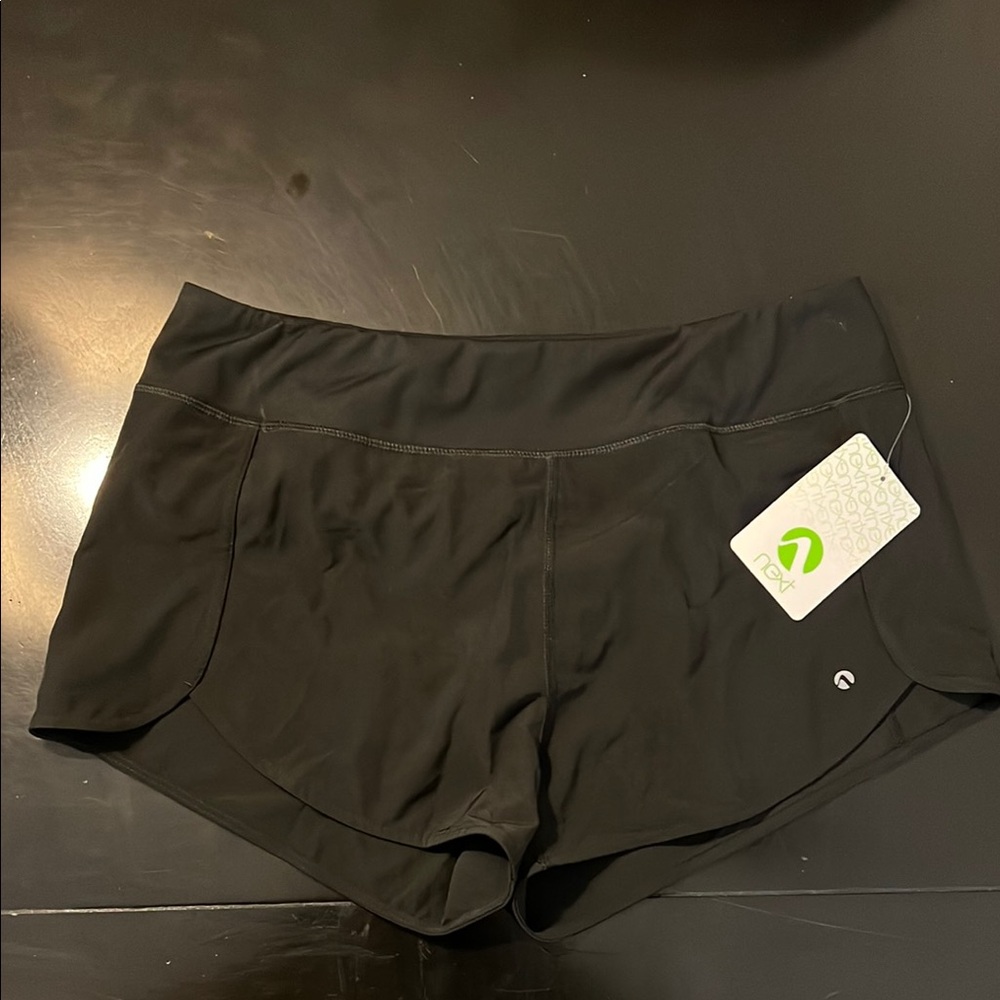 Next Black Athletic Shorts Lightweight Design
